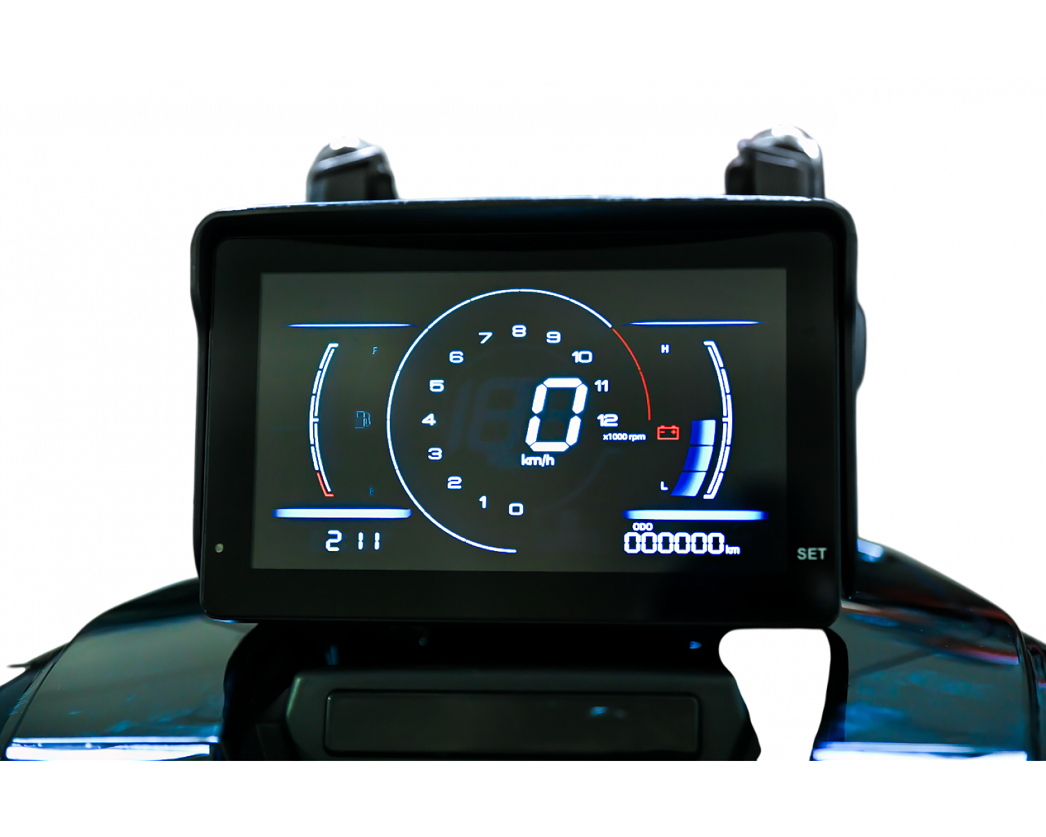 Скутер SPRMOTORS ADV MAX чёрный T4-50L (с кофром)