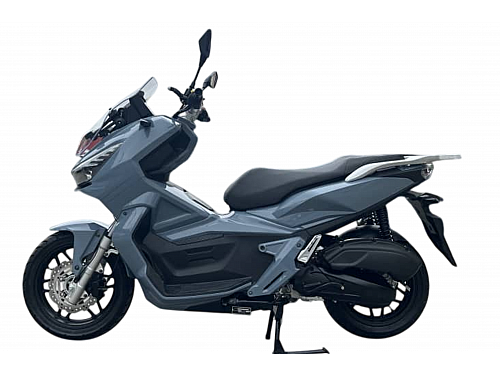 Скутер SPRMOTORS ADV MAX серый T4-50L (с кофром и боковыми боксами)
