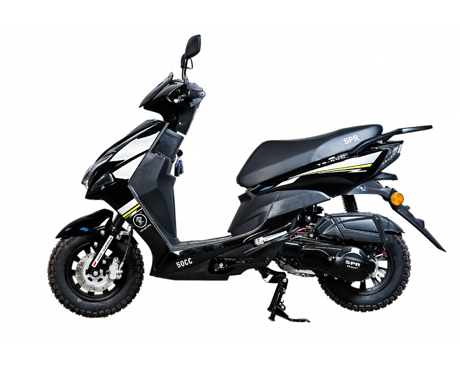 Скутер SPRMOTORS SPORT FS+ Чёрный T6-50C