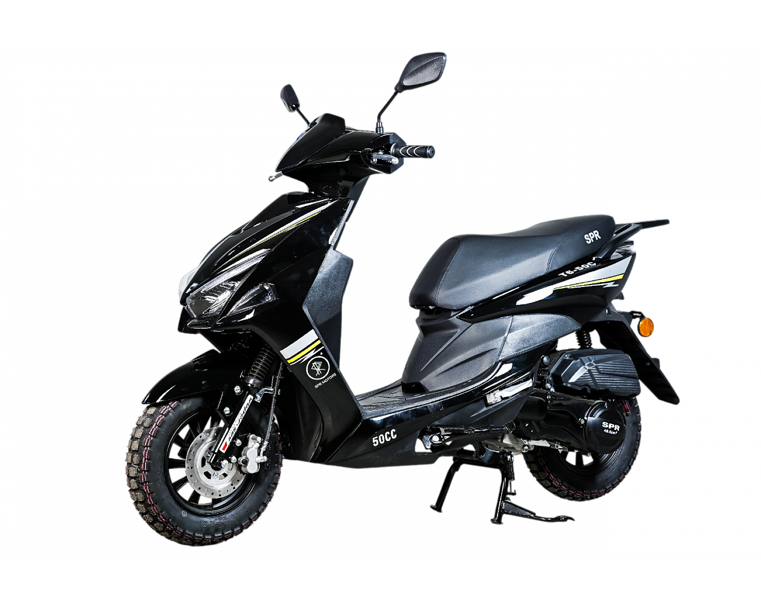 Скутер SPRMOTORS SPORT FS+ Чёрный T6-50C