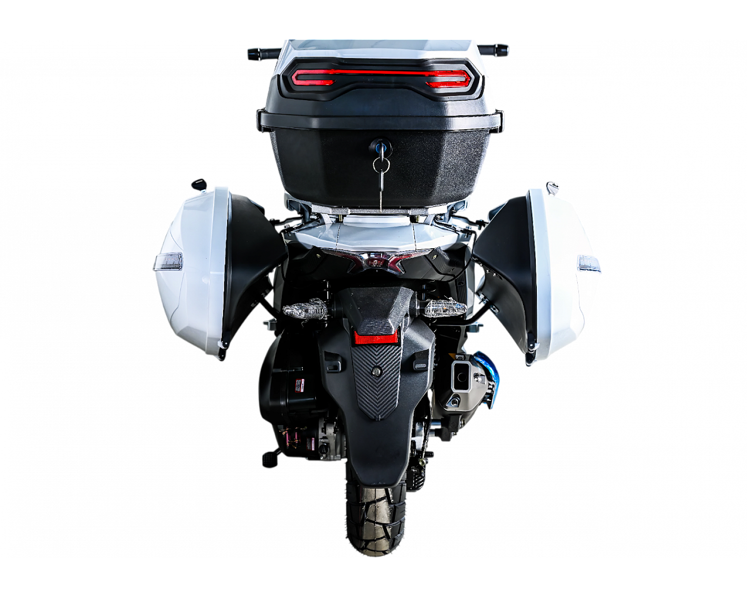 Скутер SPRMOTORS TRAVEL MAX белый T4-50H EFI (с кофром и боковыми боксами)