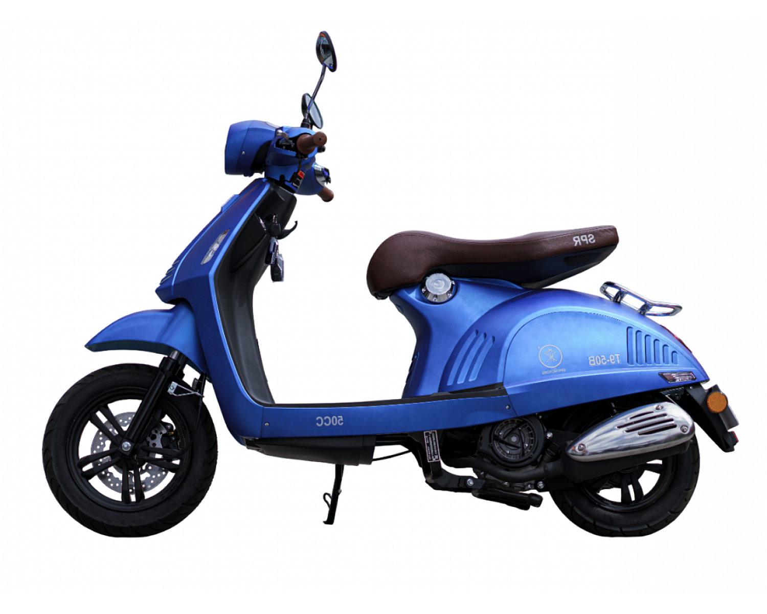 Скутер SPRMOTORS Vespa синий T9-50B