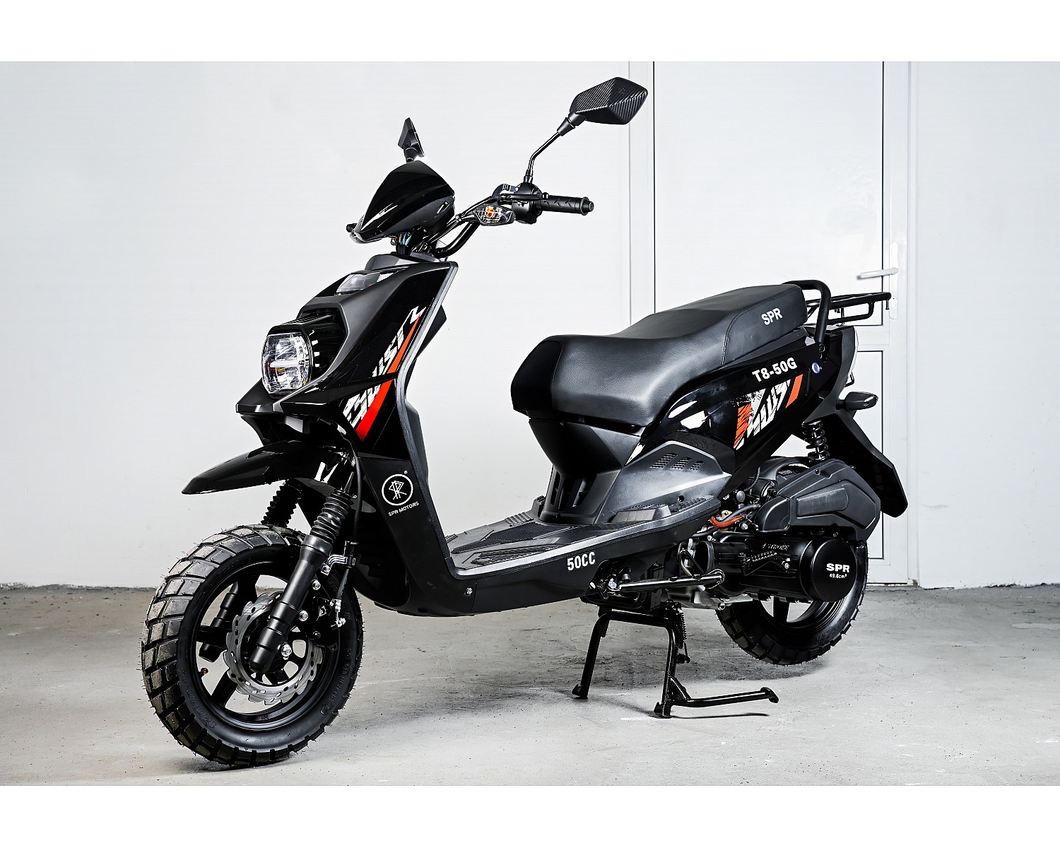 Скутер SPRMOTORS Zoom-10 чёрный T8-50G