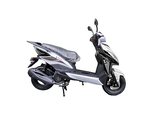 Скутер VMC CITY BY49QT-2A 49 см3 серия N1500, LED фары, сигнализация VIN, white/black