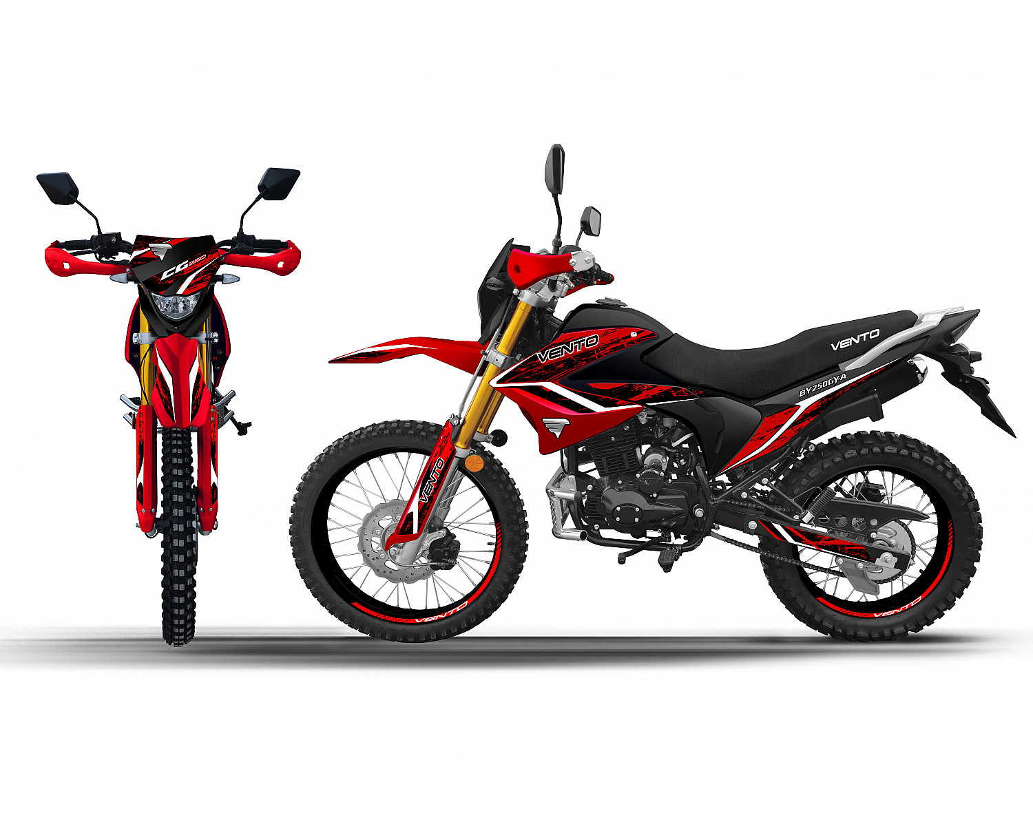 Мотоцикл VMC ENDURO BY250GY-A CG250 250cм3 серия RX2500, (ЭПТС), red