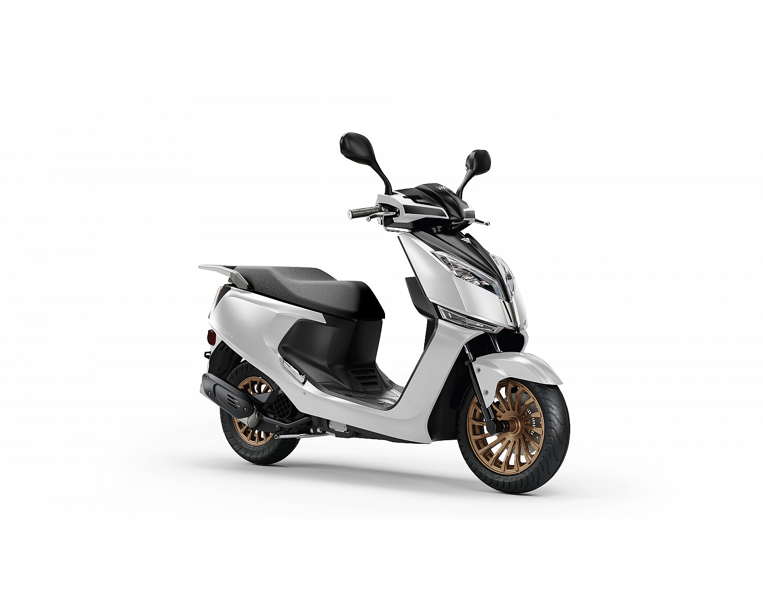Скутер VMC FORCE BY49QT-2A 49 см3 серия A1250 (Инжектор, воздушное охлаждение), white glossy