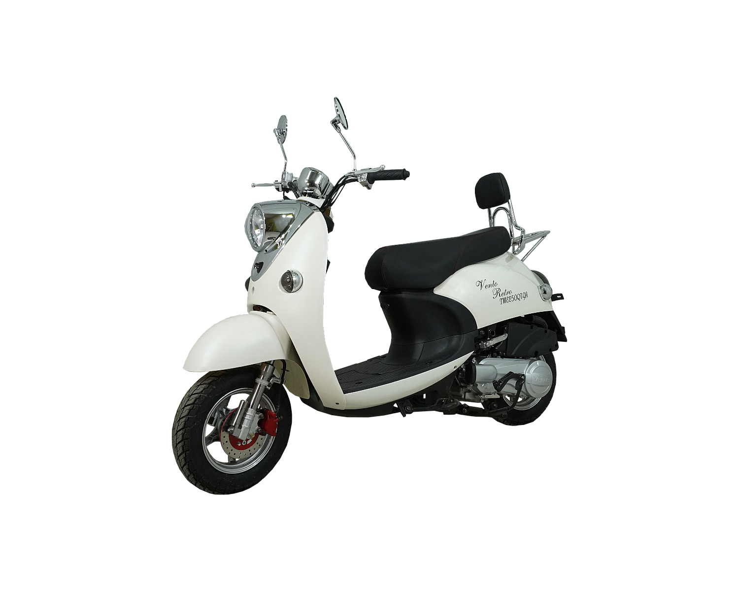 Скутер VMC RETRO BY49QT-2A 49 см3 серия N1500, сигнализация VIN, white (Теплый)