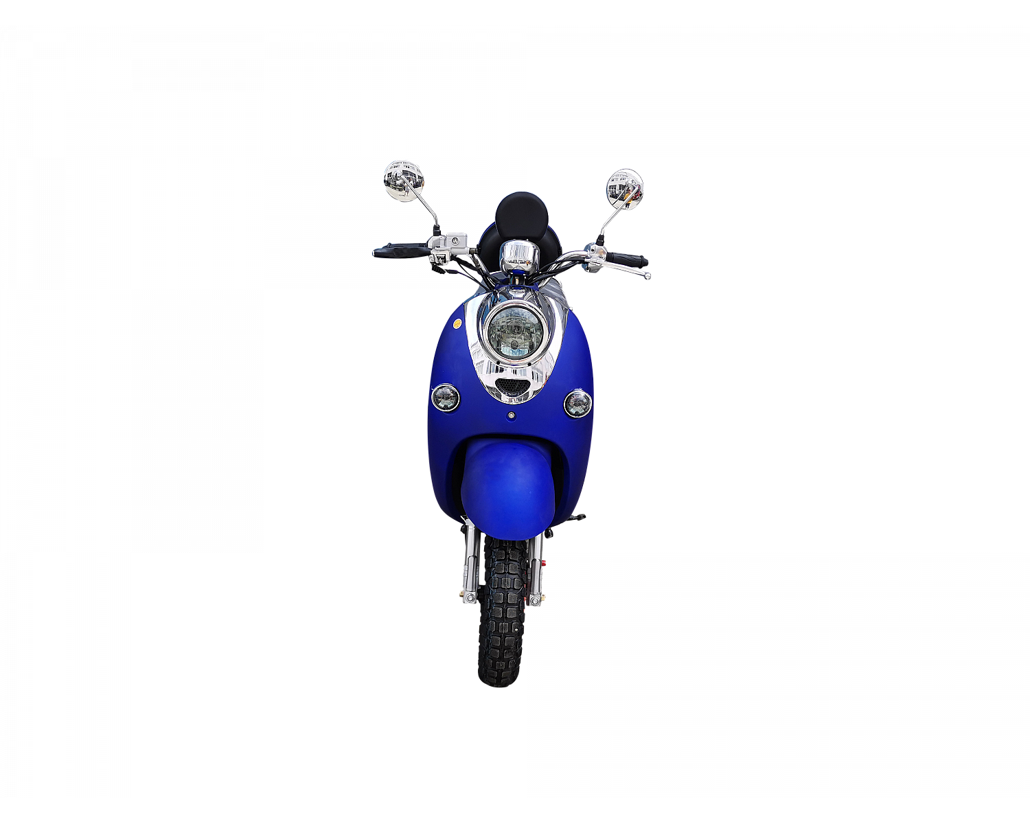 Скутер VMC RETRO BY49QT-2A 49 см3 серия N1500, сигнализация VIN, matt blue