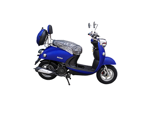 Скутер VMC RETRO BY49QT-2A 49 см3 серия N1500, сигнализация VIN, matt blue