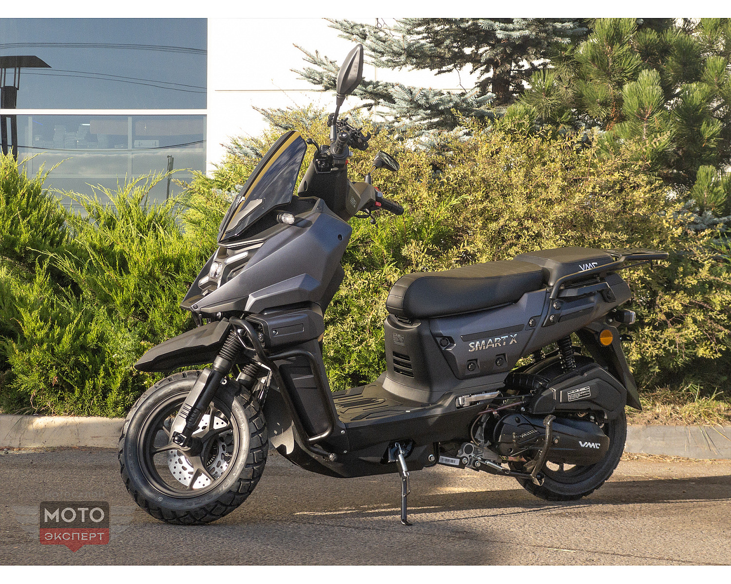 Скутер VMC SMART X BY49QT-5A 49 см3 серия T1700 (LED панель, CBS, USB, сигнализация), matt black