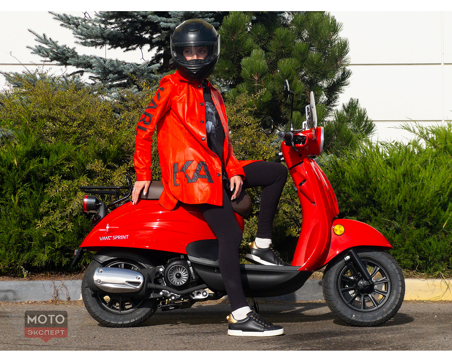 Скутер VMC SPRINT BY49QT-2A 49 см3 серия A1250 (Инжектор, воздушное охлаждение), green glossy