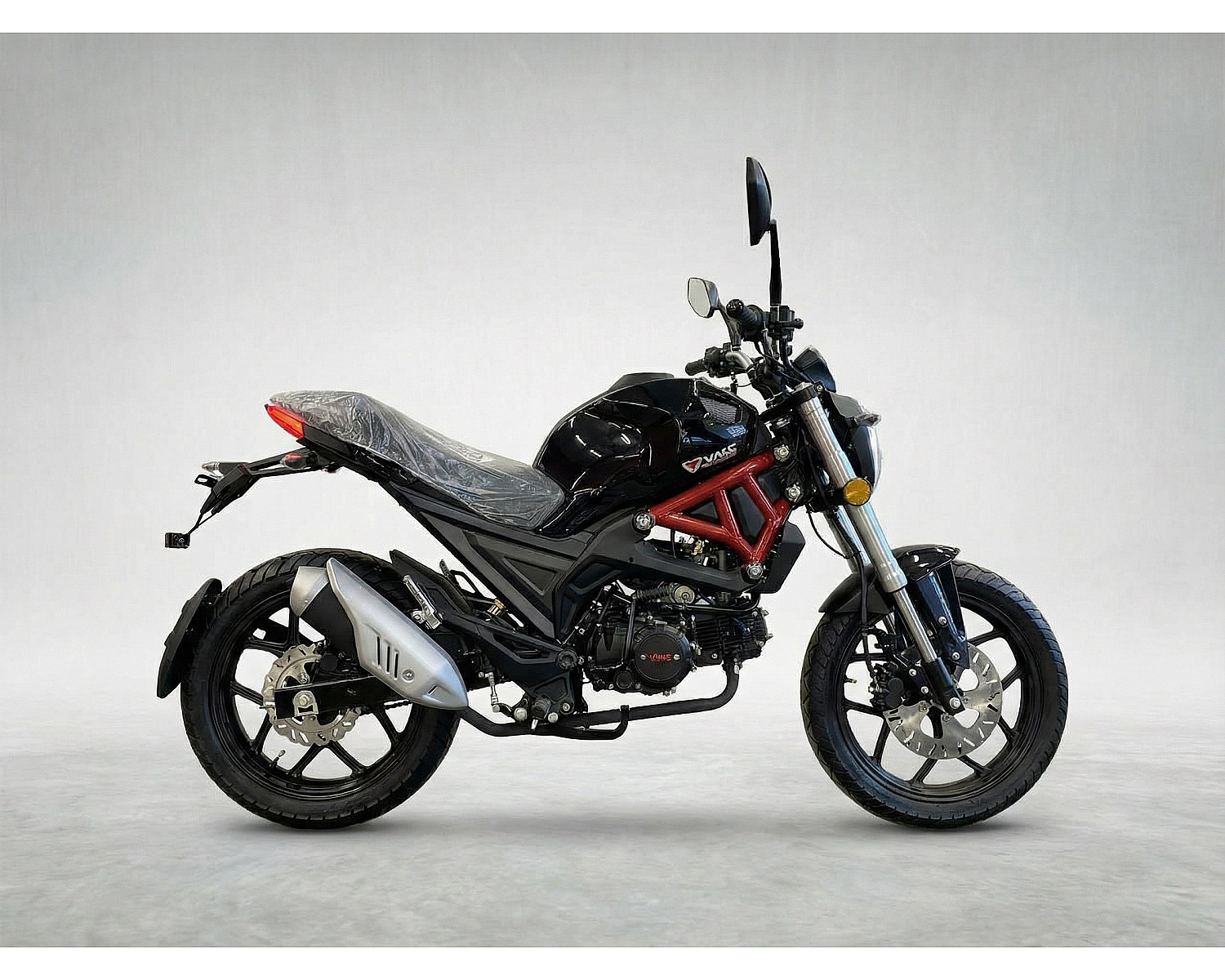 Мотоцикл VMC MONSTER PLUS 48 (125cc двиг. фара LED линза) (matt black)